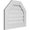 Ekena Millwork Octagonal Top Surface Mount PVC Gable Vent: Functional, w/ 3-1/2"W x 1"P Standard Frame, 26"W x 22"H GVPOT26X2201SF - alternate 3